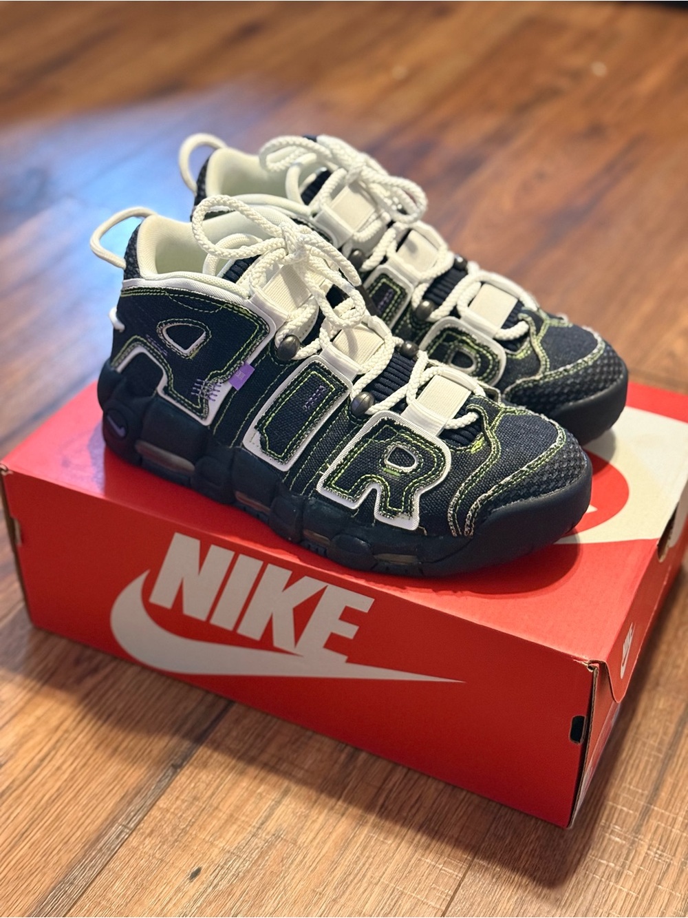 Nike Serena Williams Design Crew x Women's Air More Uptempo Denim Shoes - Picture 2 of 8